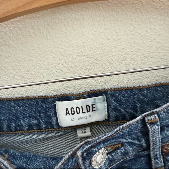 Agolde Riley High Rise Straight Crop Jean Size 26 - Picture 5 of 8